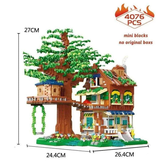 Idea Expert MOC Morning Tree House MINI Bricks Toys
