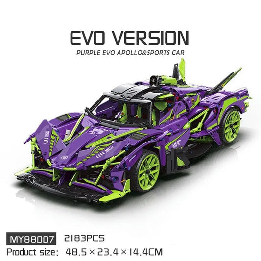MOC Concept EVO Racing Supercar Bricks Toys 88007