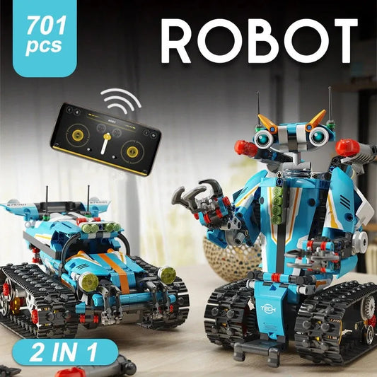 Expert Electric Robot APP RC Transbot Bricks Kids Toys