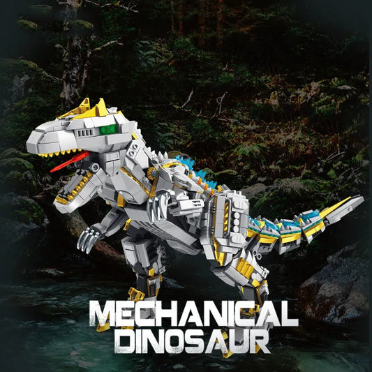 MOC Jurassic Dinosaur Mechanical Allosaurus Bricks Toy