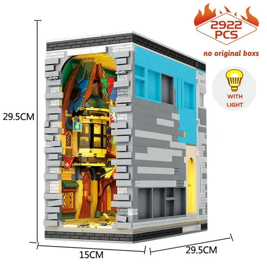 Expert Creator MOC Medieval Town Market Bricks Toy