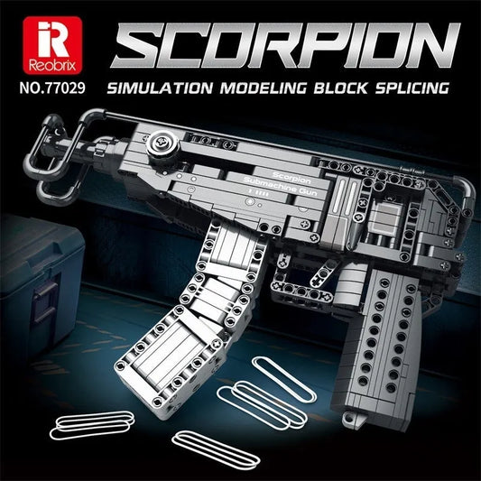 MOC Military Scorpion Sub Machine Gun Bricks Toys