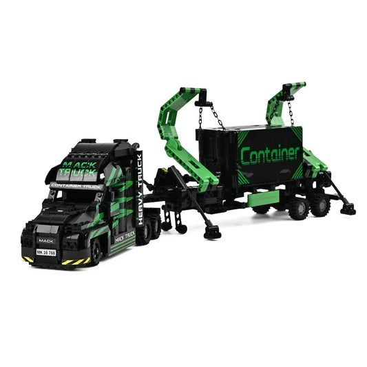 Tech MOC Heavy City Container Truck Bricks Toys