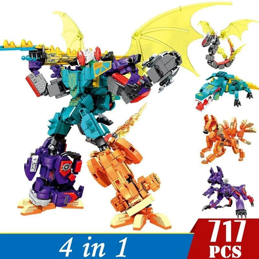 Transforming Mecha Animal Robot Warrior Bricks Toys