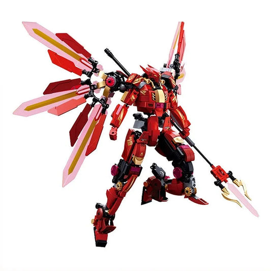 Movie Halberd Athena Transforming Mecha Robot Bricks Toy