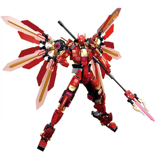 Movie Halberd Athena Transforming Mecha Robot Bricks Toy