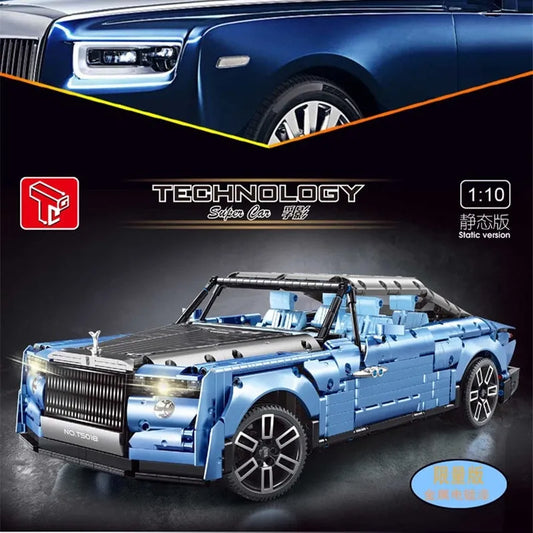 Tech MOC Classic RR Boat Tail Luxury Car Bricks Toy T5018