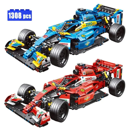Tech MOC F1 Alternate Super Racing Car Bricks Toy T2018