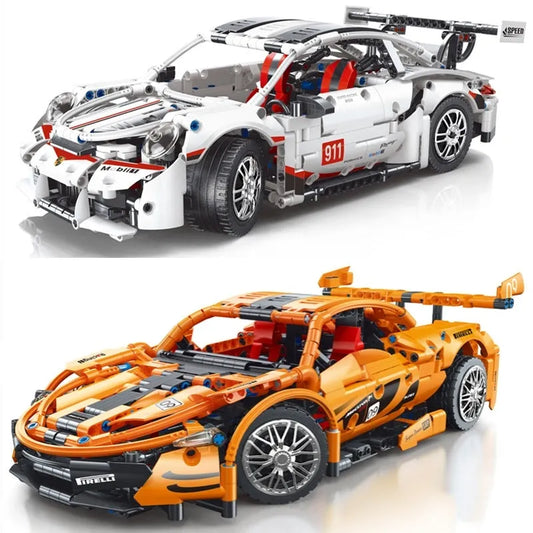 Tech MOC McLaren P1 Sports Racing Car Bricks Toy T2009