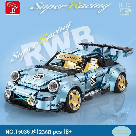 Tech MOC Supercar Porsche 911 RWB Bricks Toys T5036B