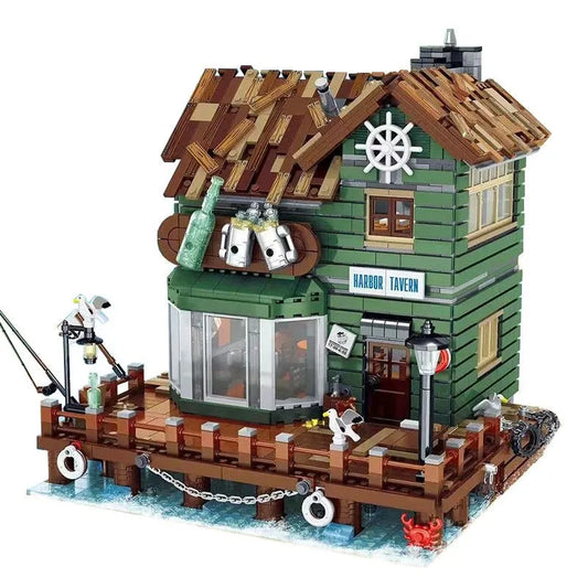 MOC City Street Expert Old Harbor Tavern Bricks Toy 30108