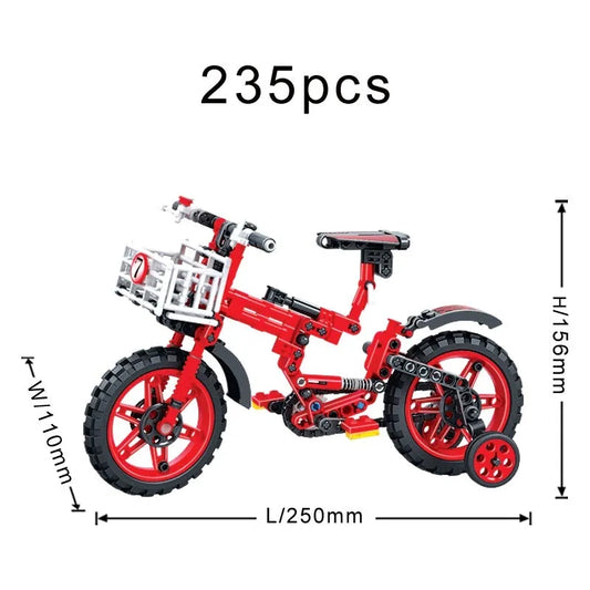 MOC Ideas City Toddler Bicycle Bike Bricks Kids Toys