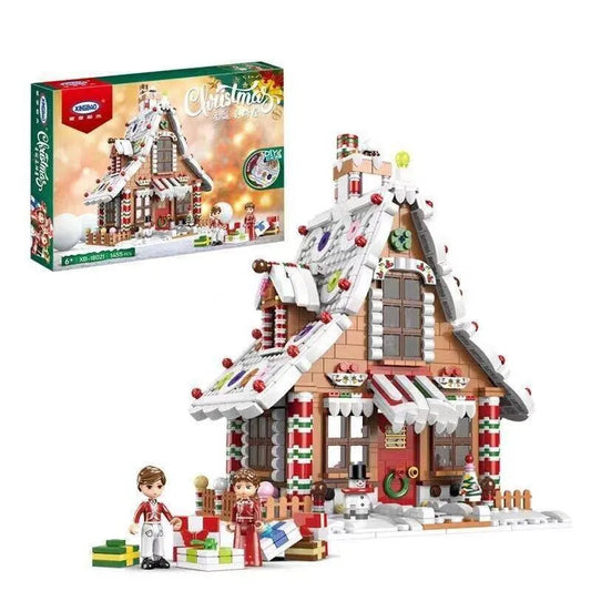 Christmas MOC Expert Gingerbread House Bricks Toys
