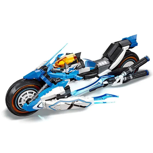 Tech MOC CYBERANGEL Concept Motorcycle Bricks Toy
