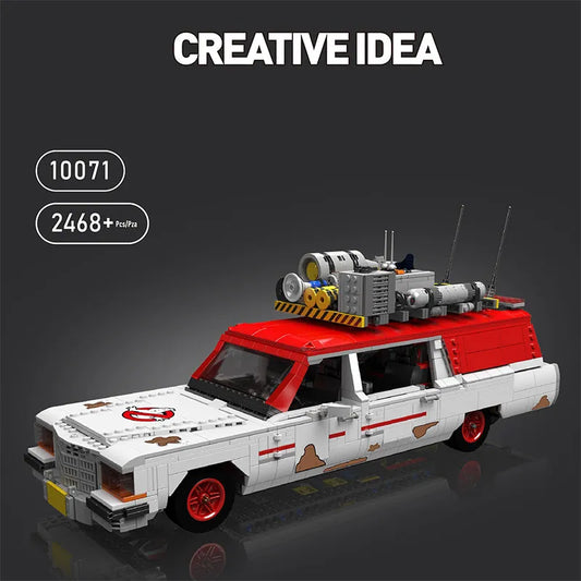 Tech Creator Expert MOC Ghost Hunter Bus Bricks Toy