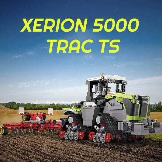Tech MOC Motorized Xerion 5000 Tractor TS Bricks Toy