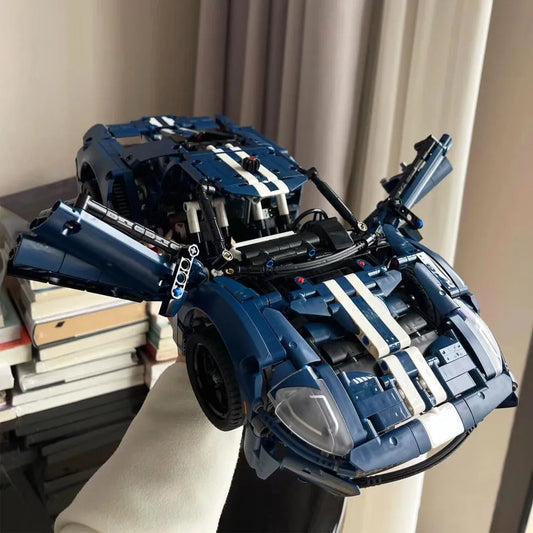 Tech MOC 2022 Ford GT Racing Sports Car Bricks Toy