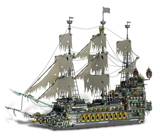 Pirates Of Caribbean MOC Flying Dutchman Ship Bricks Toy