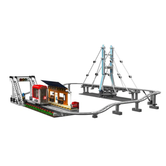Tech City Motorized Urban Railcar Bricks Toy