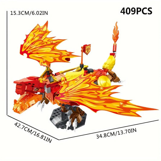 Creator Ideas MOC Movie Fire Dragon Bricks Toy