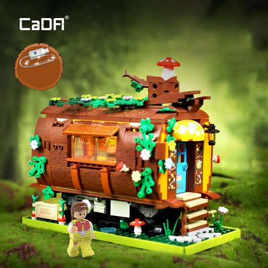 Tech Creator Expert MOC Forest Train Bricks Toy
