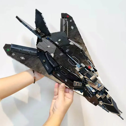 Military MOC Stealth Aircraft F-117A Nighthawk Bricks Toy