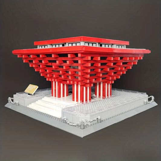 Architecture Famous China Pavilion At Expo Bricks Toy 7210