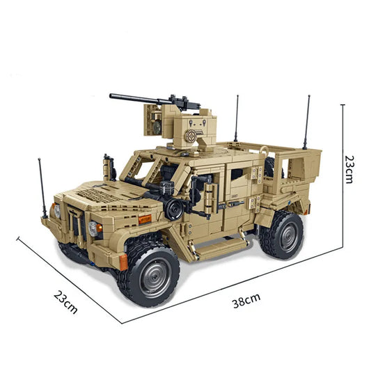 Tech Military MOC JLTV Armored Vehicle Bricks Toy