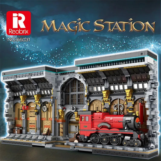 Harry Potter MOC Movie Magic Station Bricks Toy
