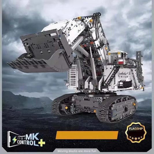 Tech MOC Liebherr R9800 Excavator Bricks Toy