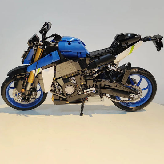 Tech MOC Suzuki GSX S1000 Motorcycle Bricks Toy