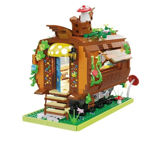 Tech Creator Expert MOC Forest Train Bricks Toy