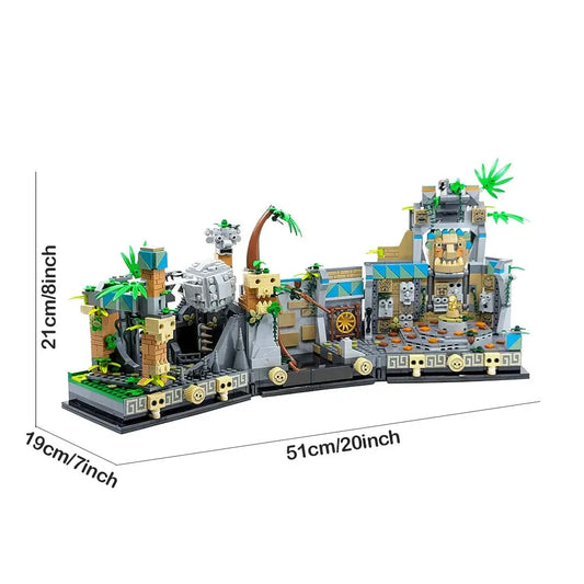 Movie Creator MOC Temple of the Golden Idol Bricks Toy
