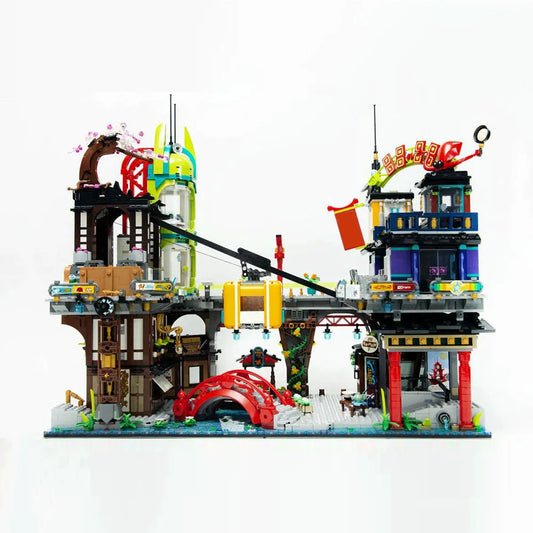Building Block MOC Ninjago City Markets Bricks Toy