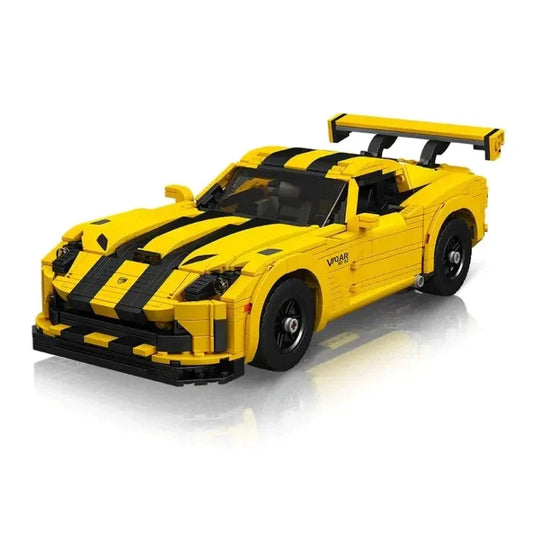 Tech MOC Dodge Viper Racing Sports Car Bricks Toy