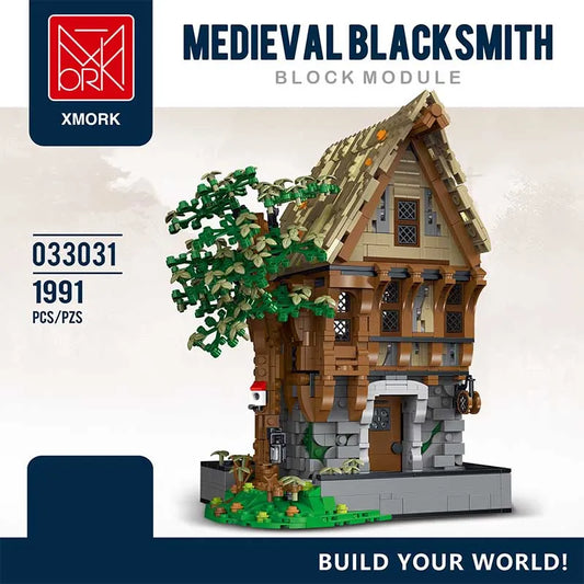Creator Expert MOC Medieval Black Smith Bricks Toy