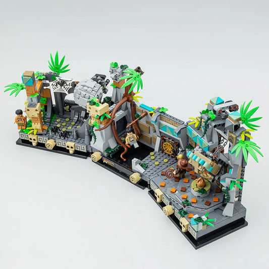 Movie MOC Temple of the Golden Idol Bricks Toy