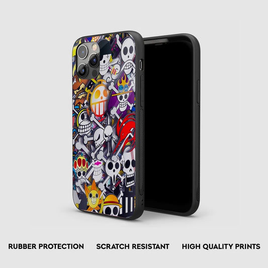 One Piece Sticker Art Silicone Armored Phone Case by Anime Phone Cover