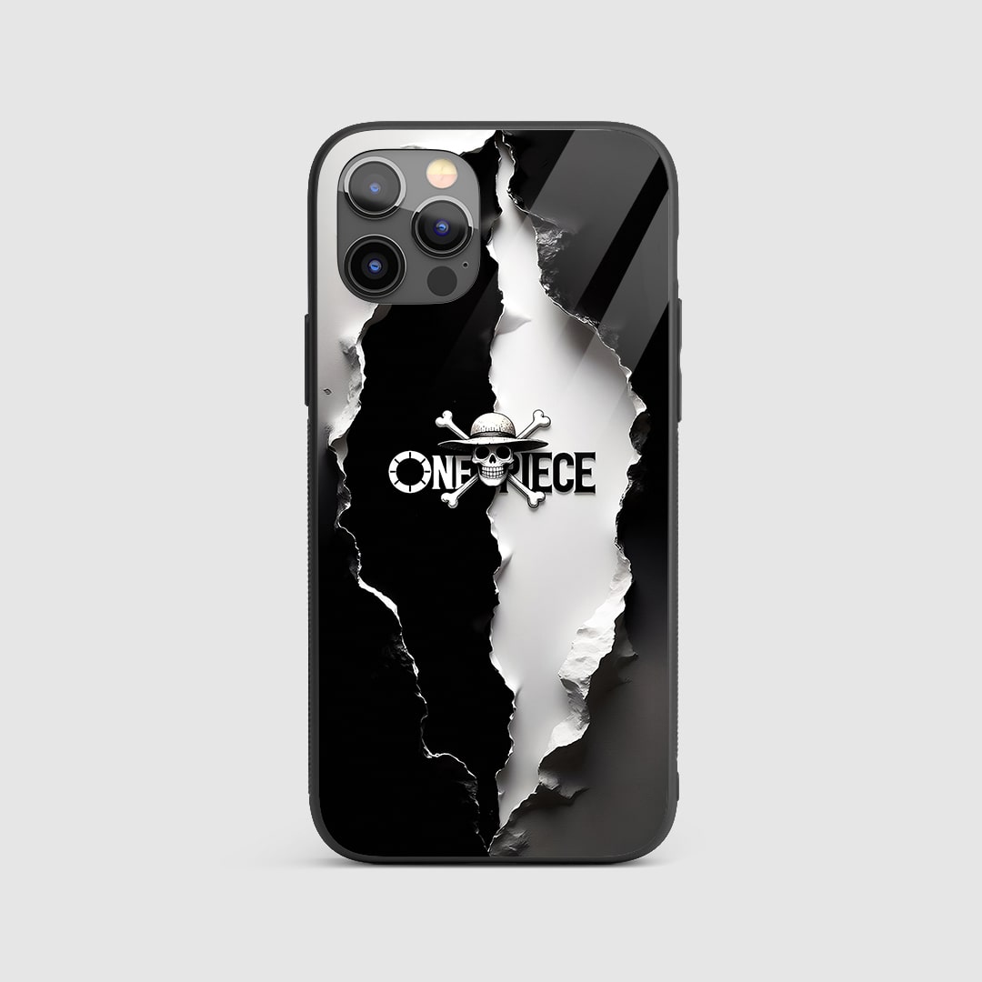 One Piece Black & White Silicone Armored Phone Case by Anime Phone Cover