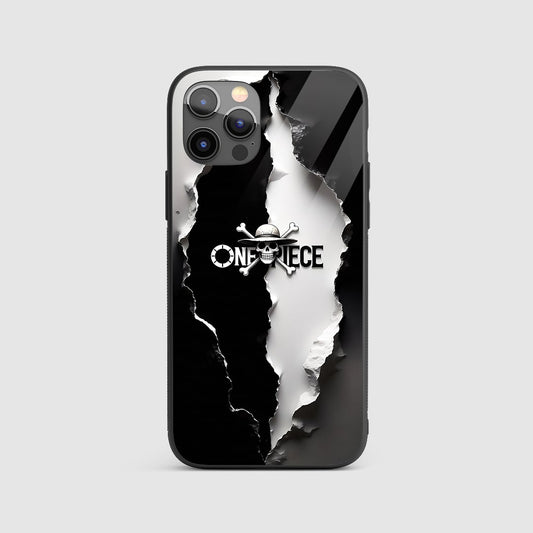 One Piece Black & White Silicone Armored Phone Case by Anime Phone Cover