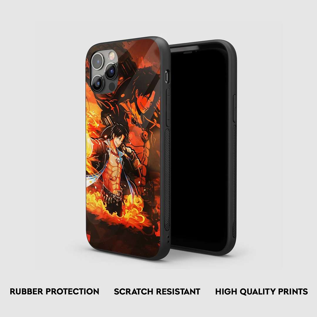 Portgas D Flame Silicone Armored Phone Case by Anime Phone Cover