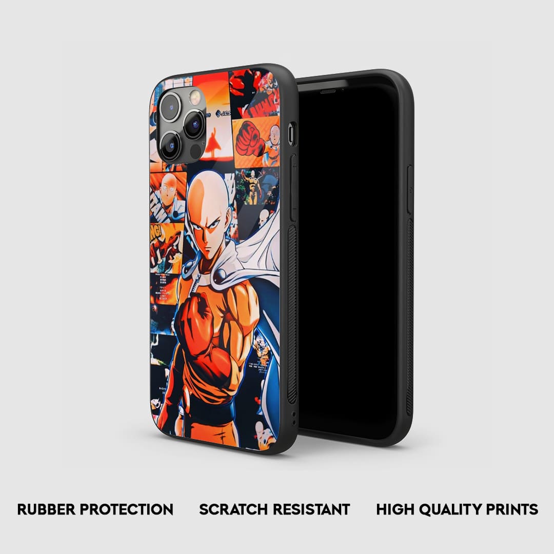 Saitama Collage Silicone Armored Phone Case by Anime Phone Cover