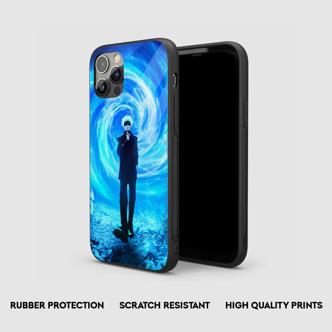 Satoru Blue Silicone Armored Phone Case by Anime Phone Cover