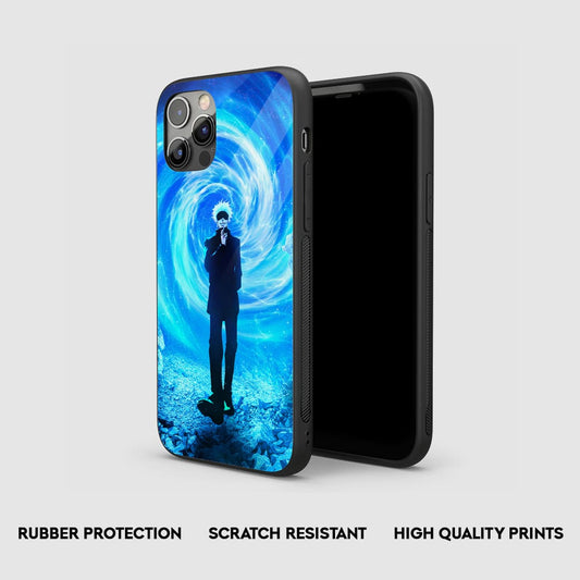 Satoru Blue Silicone Armored Phone Case by Anime Phone Cover