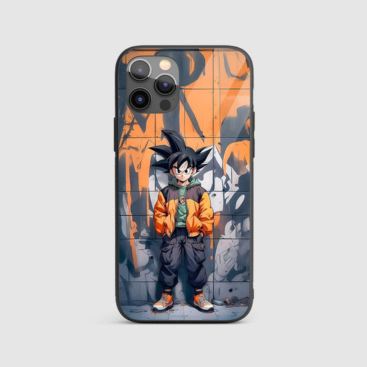 Son Goku Graffiti Silicone Armored Phone Case by Anime Phone Cover