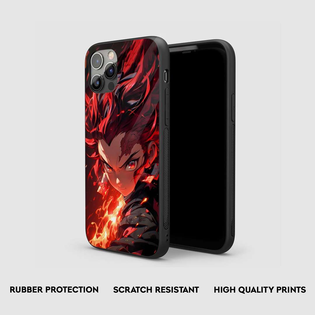 Tanjiro Kamado Graphic Silicone Armored Phone Case by Anime Phone Cover