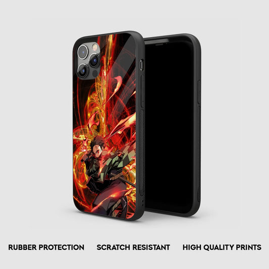 Tanjiro Sun Breathing Silicone Armored Phone Case by Anime Phone Cover