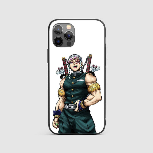 Uzui Tengen White Silicone Armored Phone Case