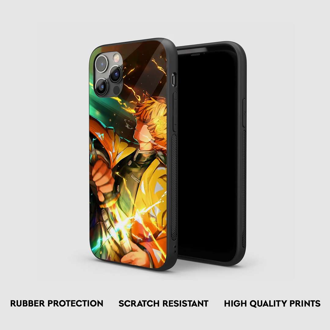 Zenitsu Action Silicone Armored Phone Case by Anime Phone Cover