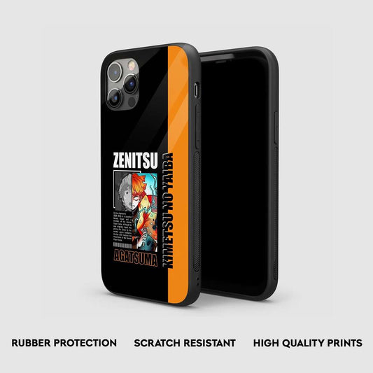 Zenitsu Black & Orange Silicone Armored Phone Case by Anime Phone Cover